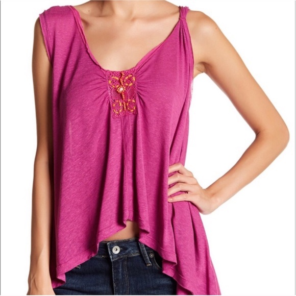FREE PEOPLE Beaded Boho Tank - Picture 2 of 4